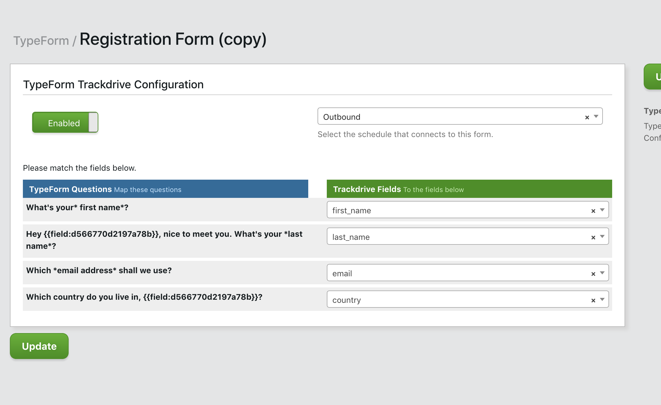 Typeform Integration